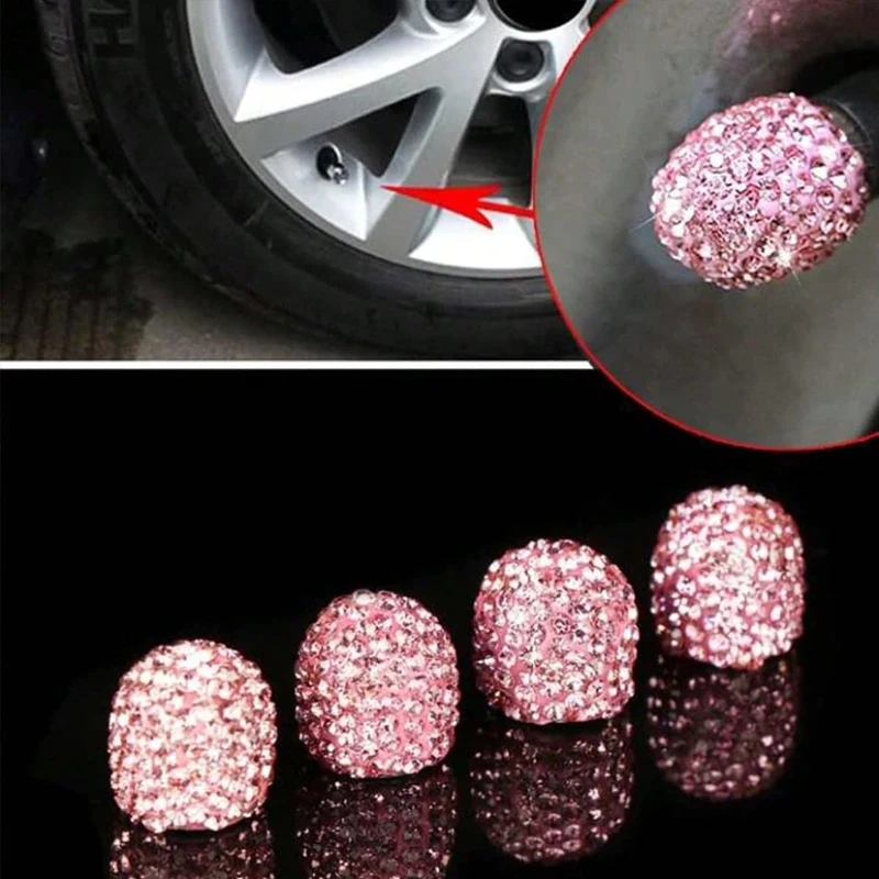 2/4PCS Diamond Car Tire Valve  - Motorcycle Valve Cover recension och pris